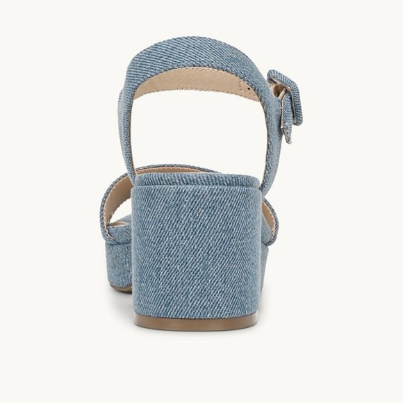 Lifestride Blue Denim Block Sandals Size 10 W - Picture 4 of 15